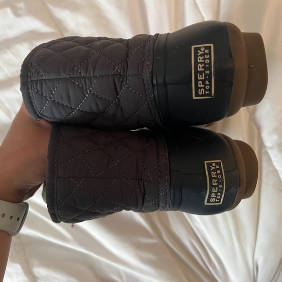 Sperry Saltwater Duck Boot Size Women's 7.5 Grey with Dark Grey Sole - Picture 5 of 14